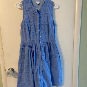 Spring Blue Eyelet Dress
